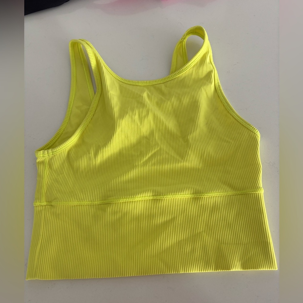 Reversible yellow lululemon top